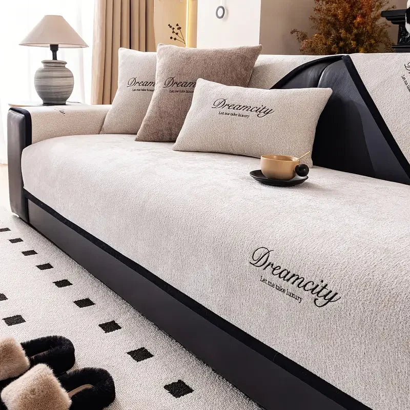 DreamCity Kaymaz Tabanlı Koltuk Örtüsü Seti